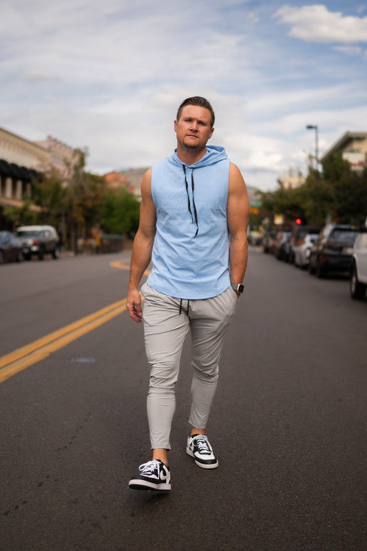 DETERMINED Hooded Sleeveless – Athletic Training Hoodie Tank