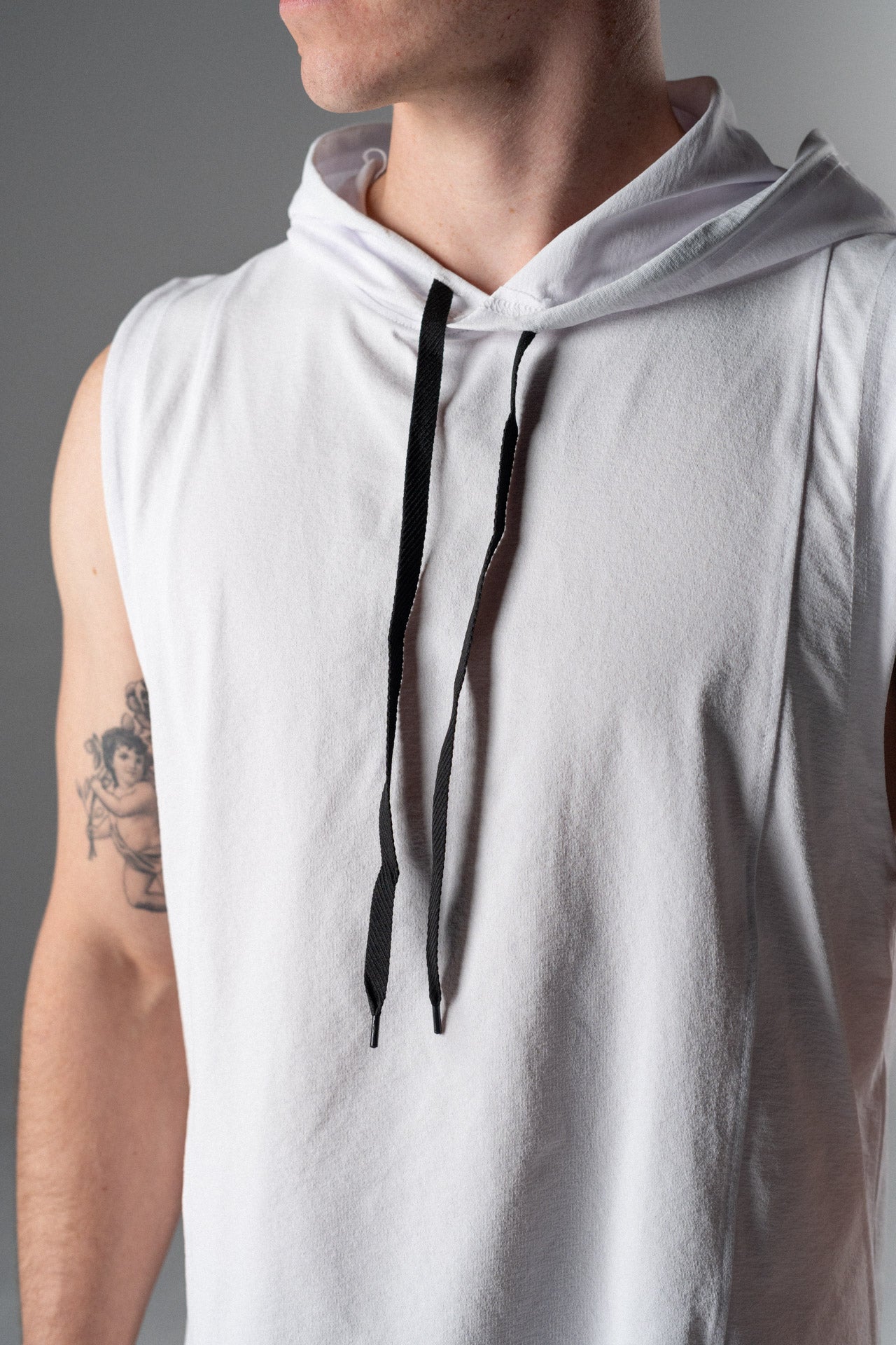 DETERMINED Hooded Sleeveless – Athletic Training Hoodie Tank