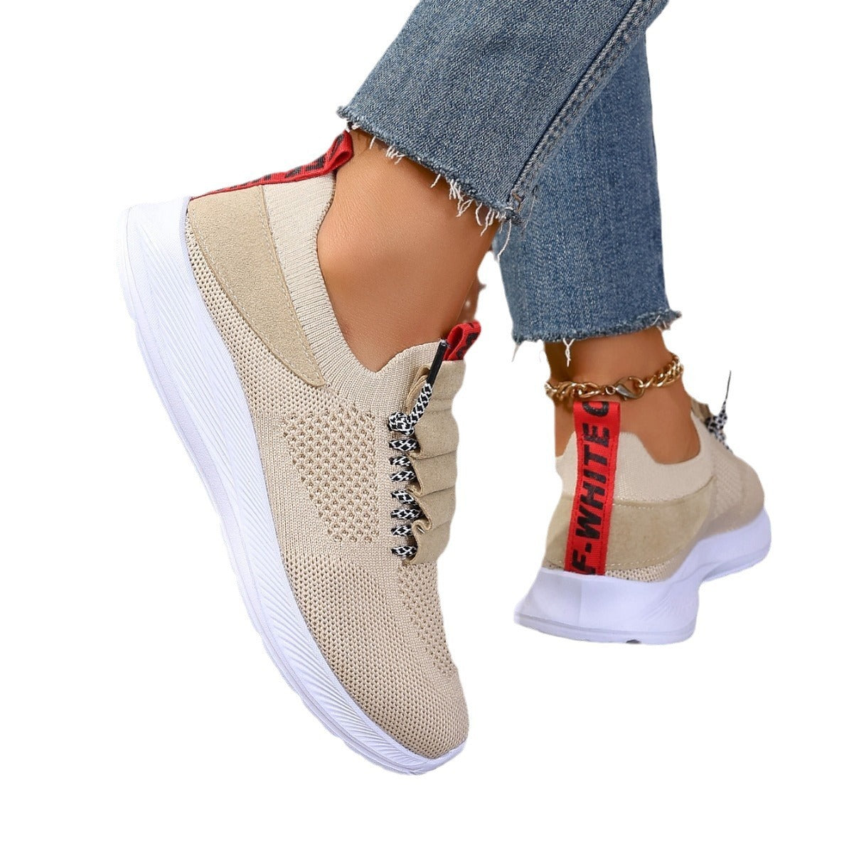 Women’s Non-Slip Round-Toe Casual Sneakers