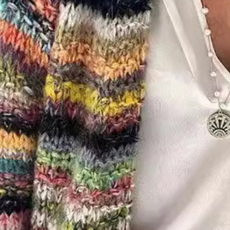 Women's Colorful Long Sleeve Cardigan