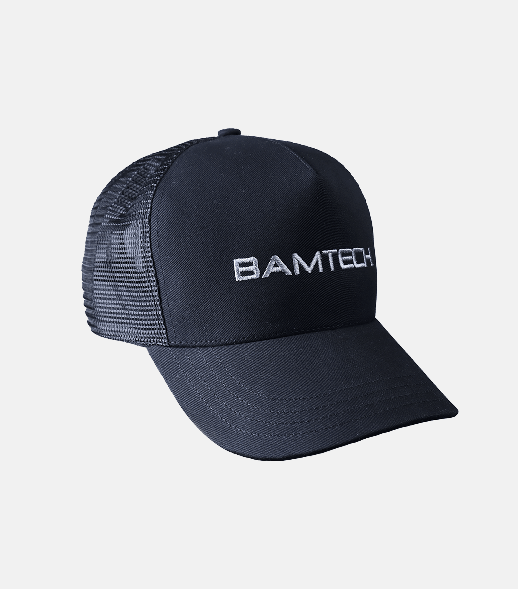 Bamtech A-Frame Hat – Black | Cotton Twill & Mesh