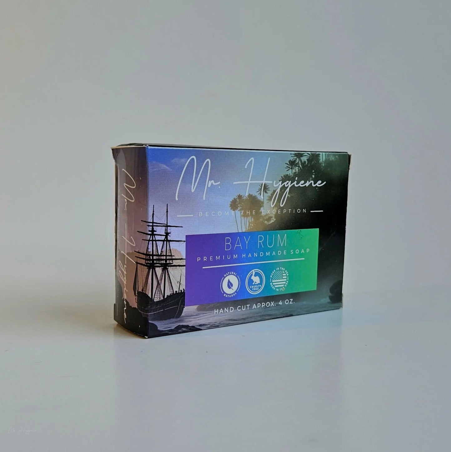 Bay Rum Mens Soap – Classic Scent, Modern Clean packaging with ship design