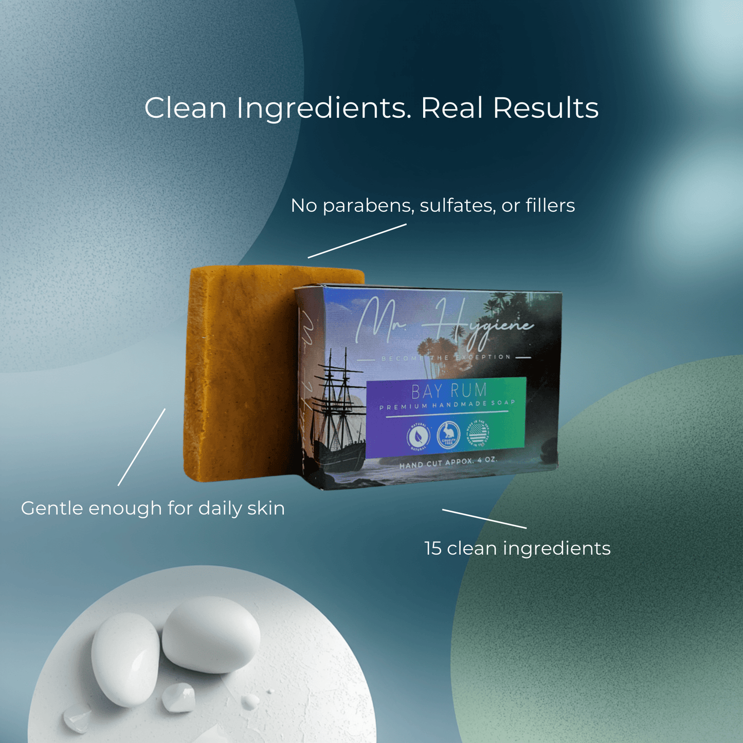 Bay Rum Mens Soap – Classic Scent, Modern Clean bar soap with natural ingredients and eco-friendly packaging.
