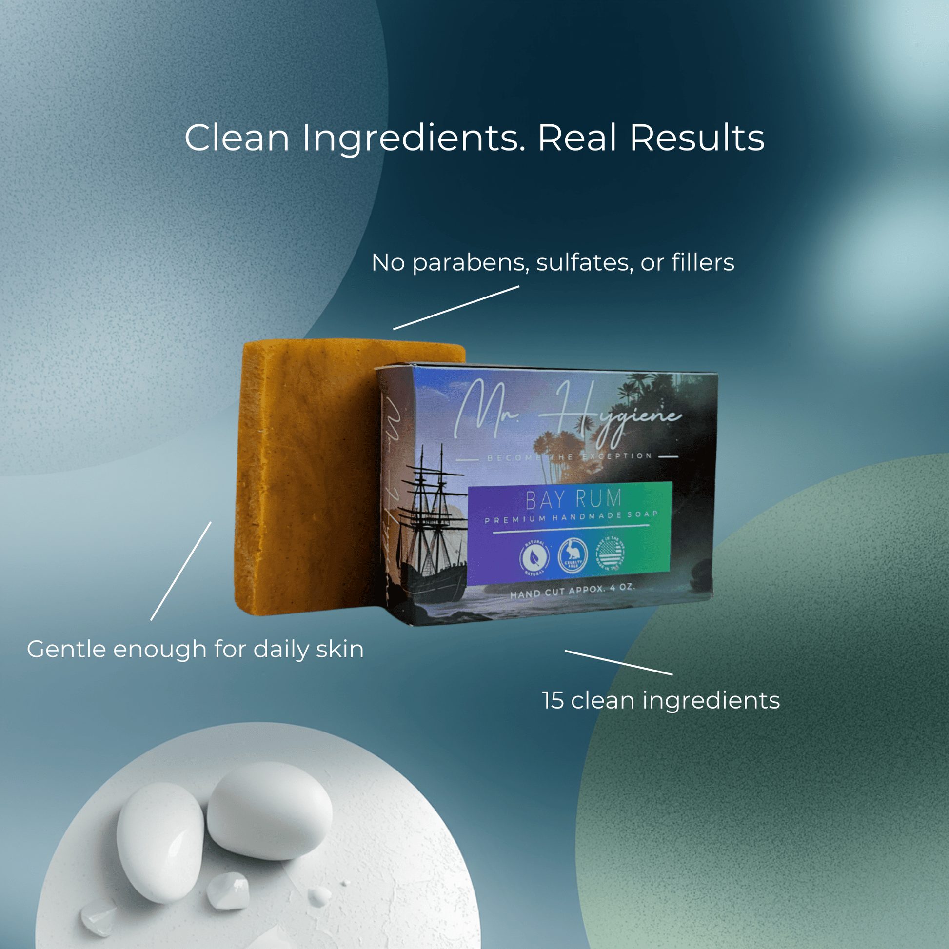 Bay Rum Mens Soap – Classic Scent, Modern Clean bar soap with natural ingredients and eco-friendly packaging.