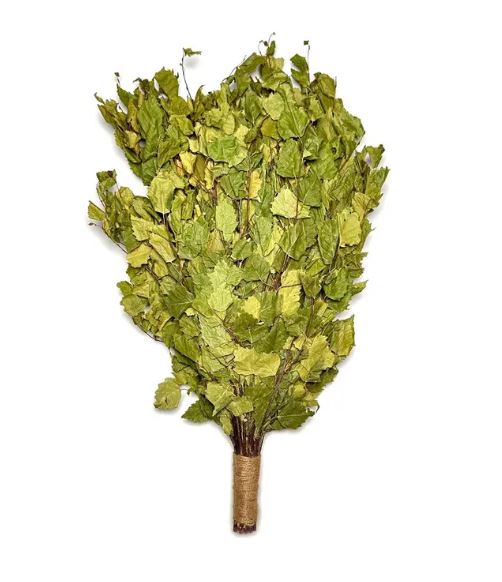 Birch Venik - Whisk for sauna with soothing and anti-inflammatory properties, ideal for skin cleansing and rejuvenation.