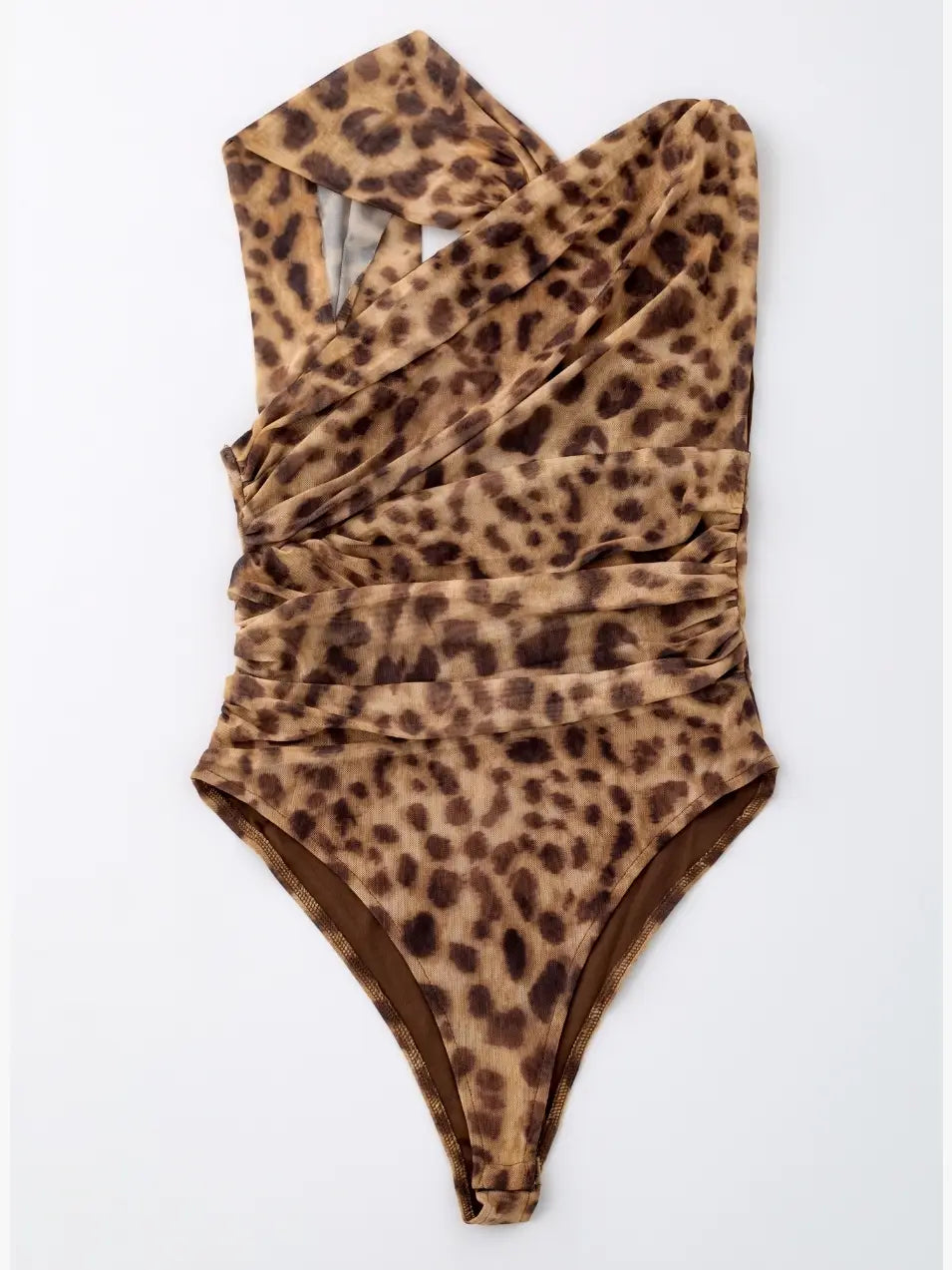 Leopard one piece swimsuit