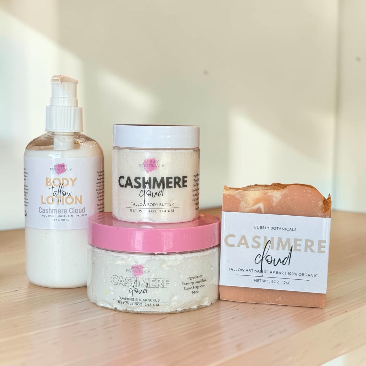Artisan Tallow Body Butter - Cashmere Cloud | Rich Hydration & Cozy Scent