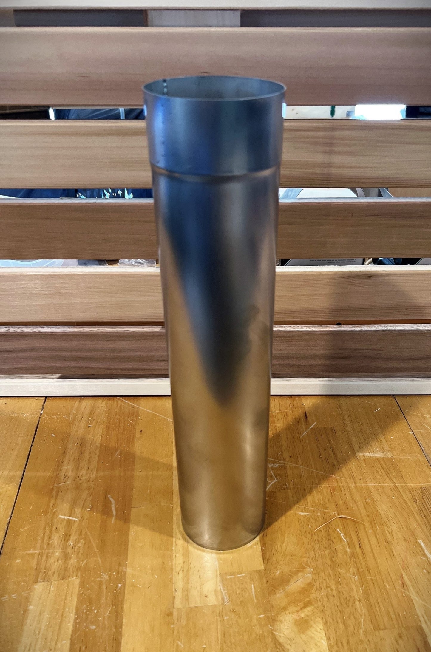 Sauna Stove Chimney Pipe | 3.5" stainless steel extension for improved sauna draft and height adjustment.