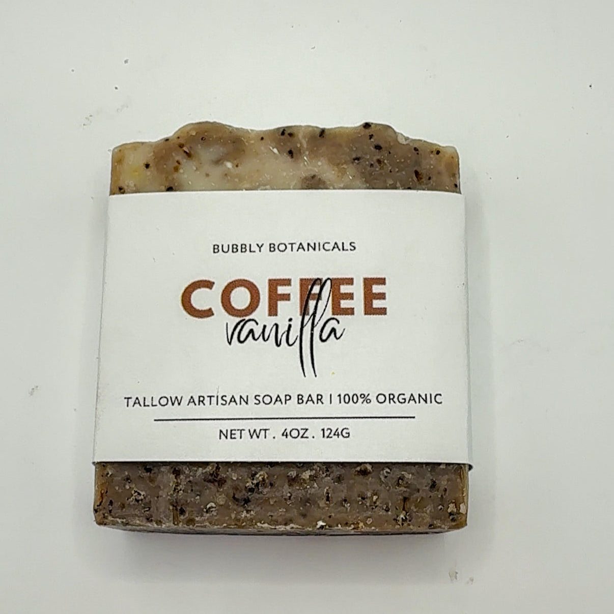 Handcrafted Tallow Soap - Coffee Vanilla | Gourmand Scent, Natural Coffee
