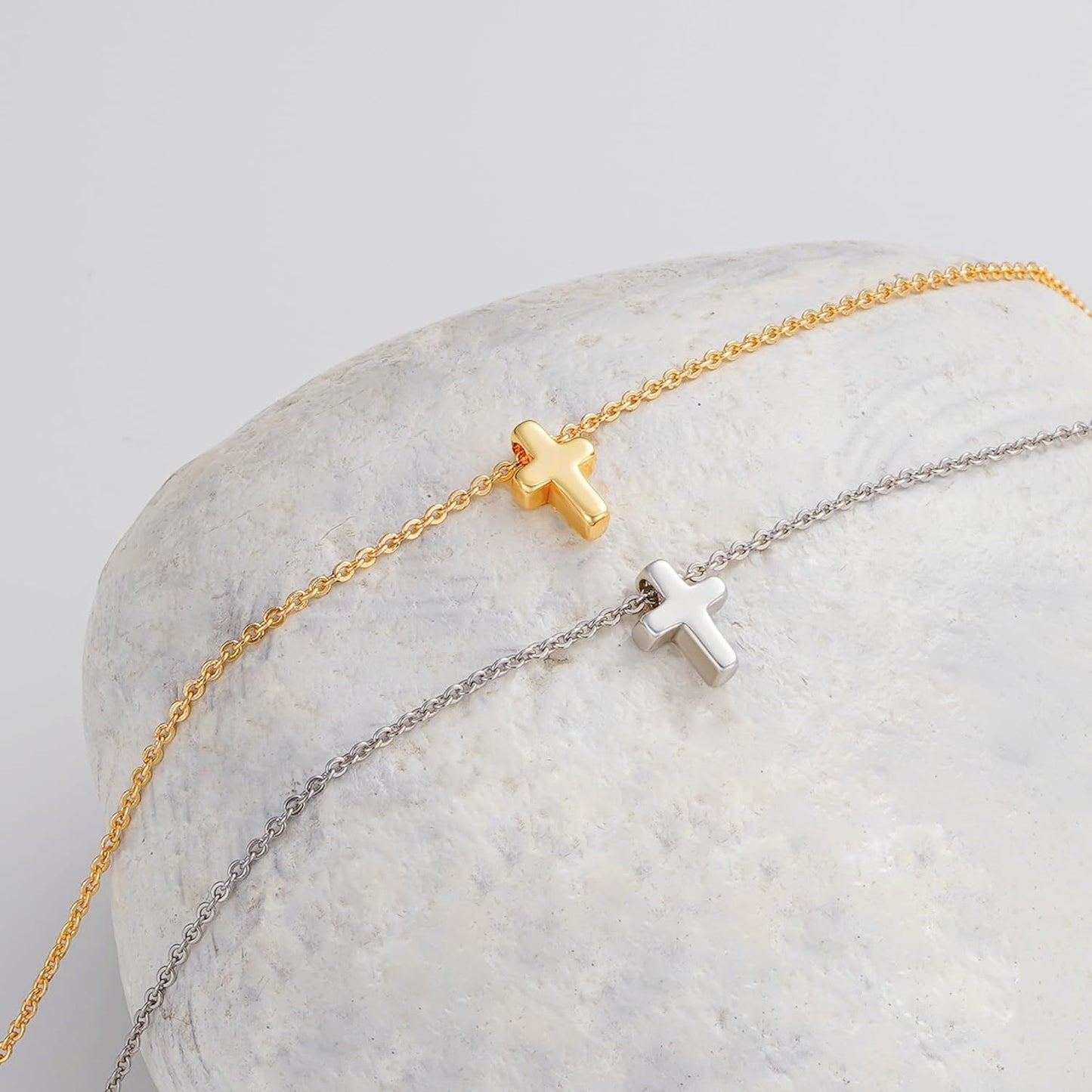 Elegant 14K Gold Plated Cross Necklace — Durable, Hypoallergenic & Timeless