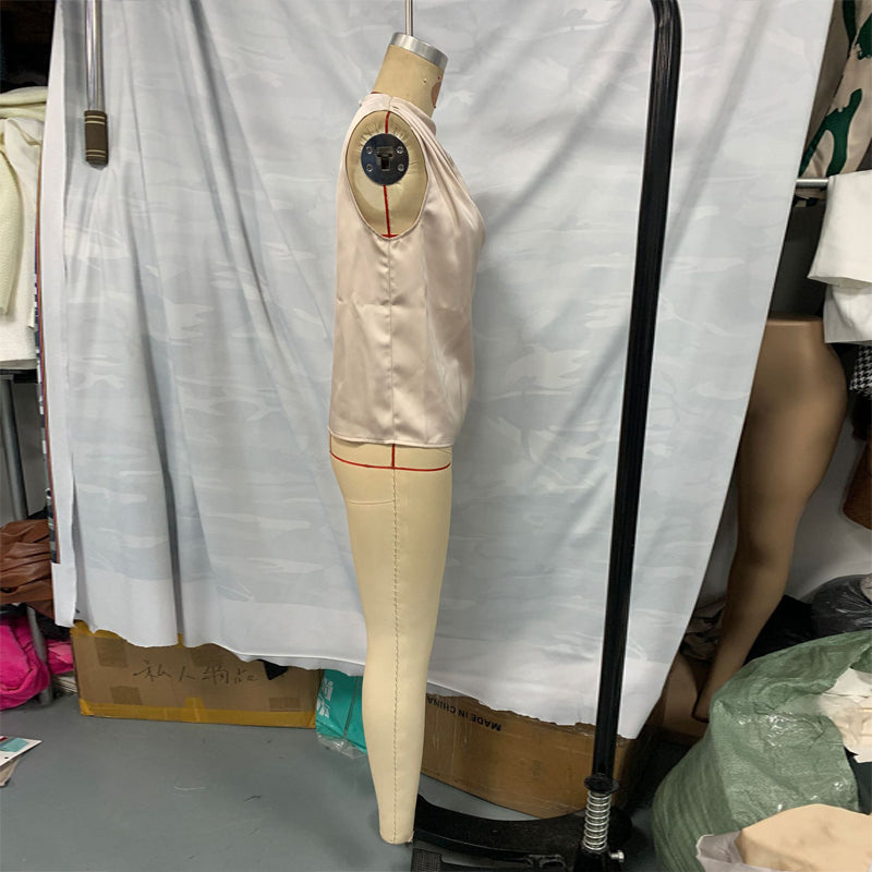 Women's Elegant Sleeveless Mock Neck Top