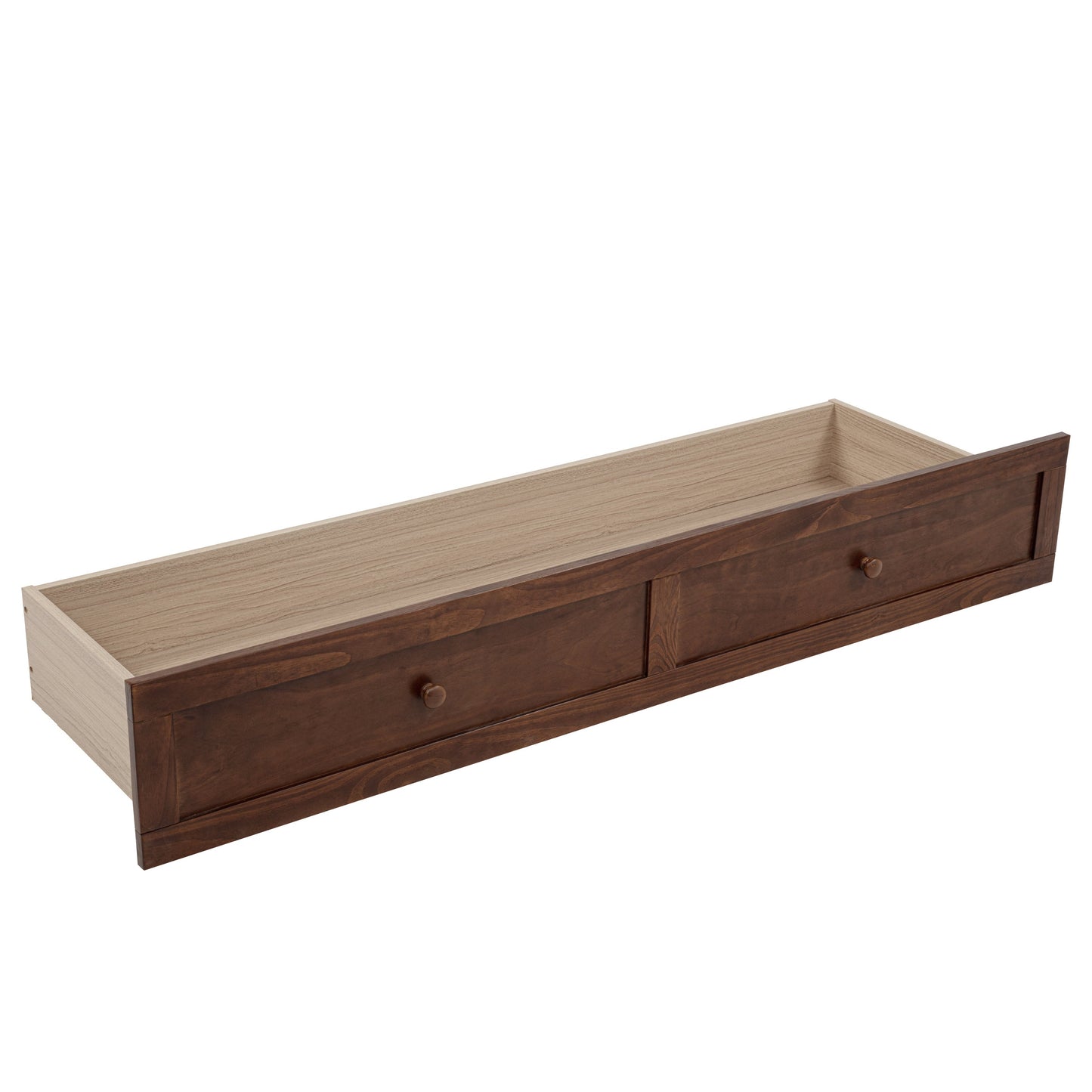 Queen Size Murphy Bed, Pine Wood Cabinet Bed with Power Station and Rattan Decoration Panel,Walnut