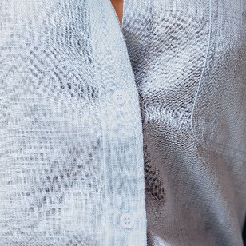 Simple Button Front Shirt, Elegant Long Sleeve Shirt Tops