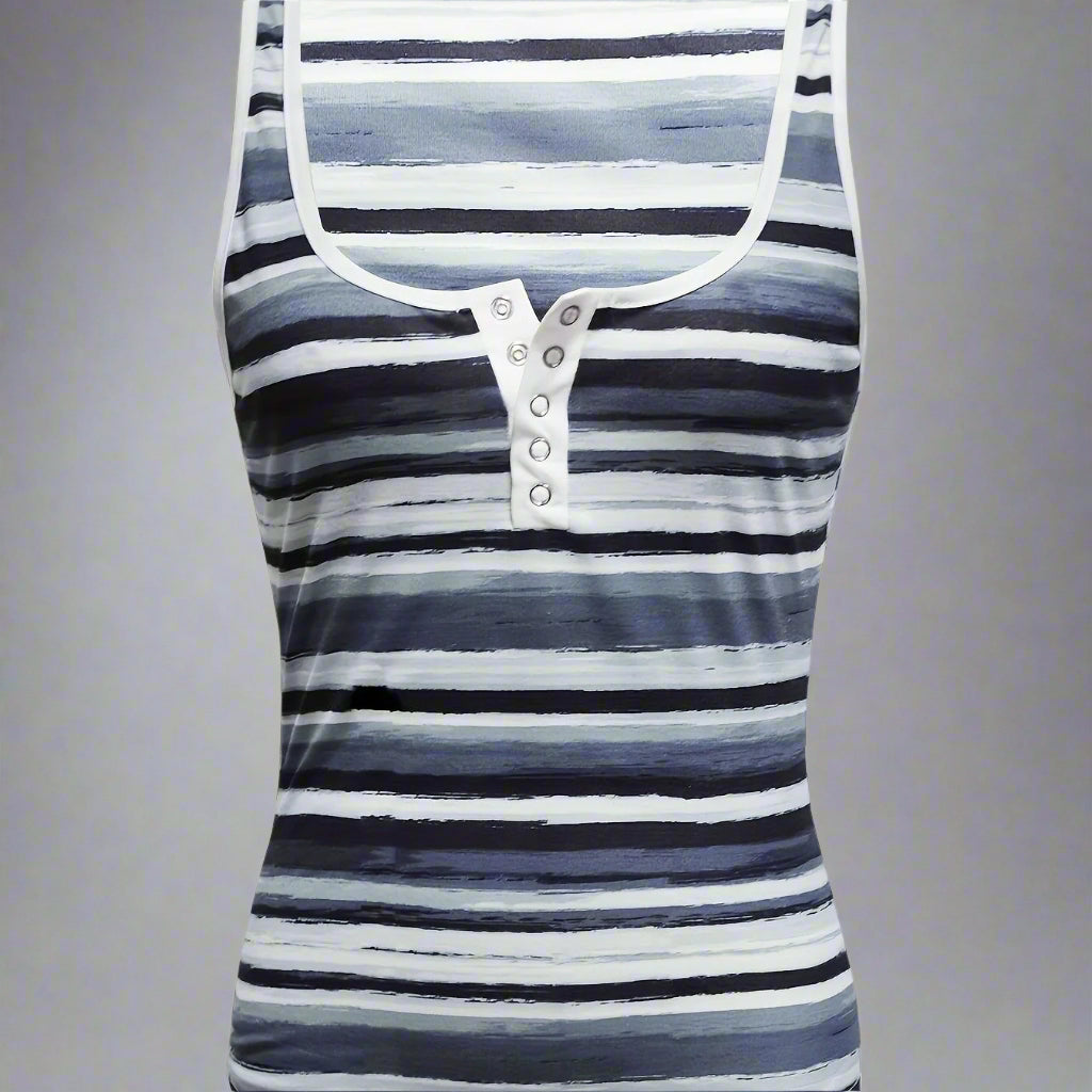 Women’s V‑Neck Striped Camisole Vest