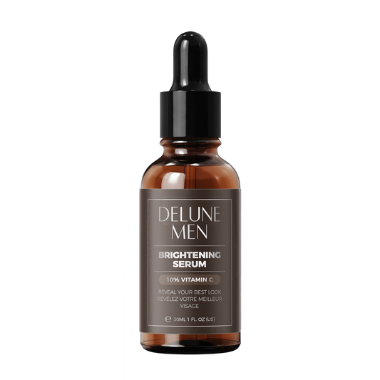 Brightening Serum (with 10% Vitamin C) in amber bottle for radiant skin