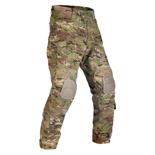 VOTAGOO G3 Multicam Combat Pants with Knee Pads, Tactical Military Trousers, Rip-Stop, Ideal for Hunting and Airsoft.