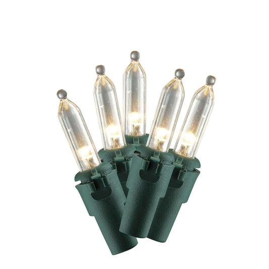 300 Count LED Mini Christmas String Lights Warm White, 62.3' indoor/outdoor holiday decoration.
