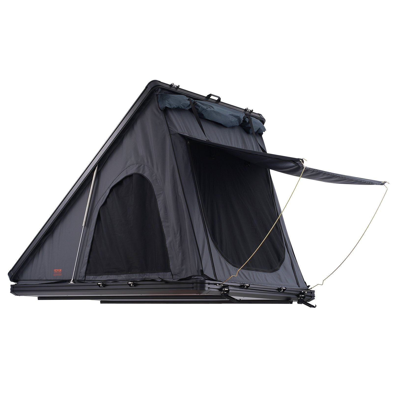 VEVOR hard shell rooftop tent for Jeep SUV truck, accommodates 2-3 people, waterproof, UV protection, includes ladder for camping.