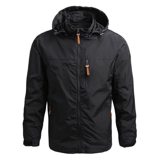 Men's Windbreaker Military Field Jacket - Waterproof & Thermal Winter Coat with Hoodie, Perfect for Hunting and Outdoor Activities