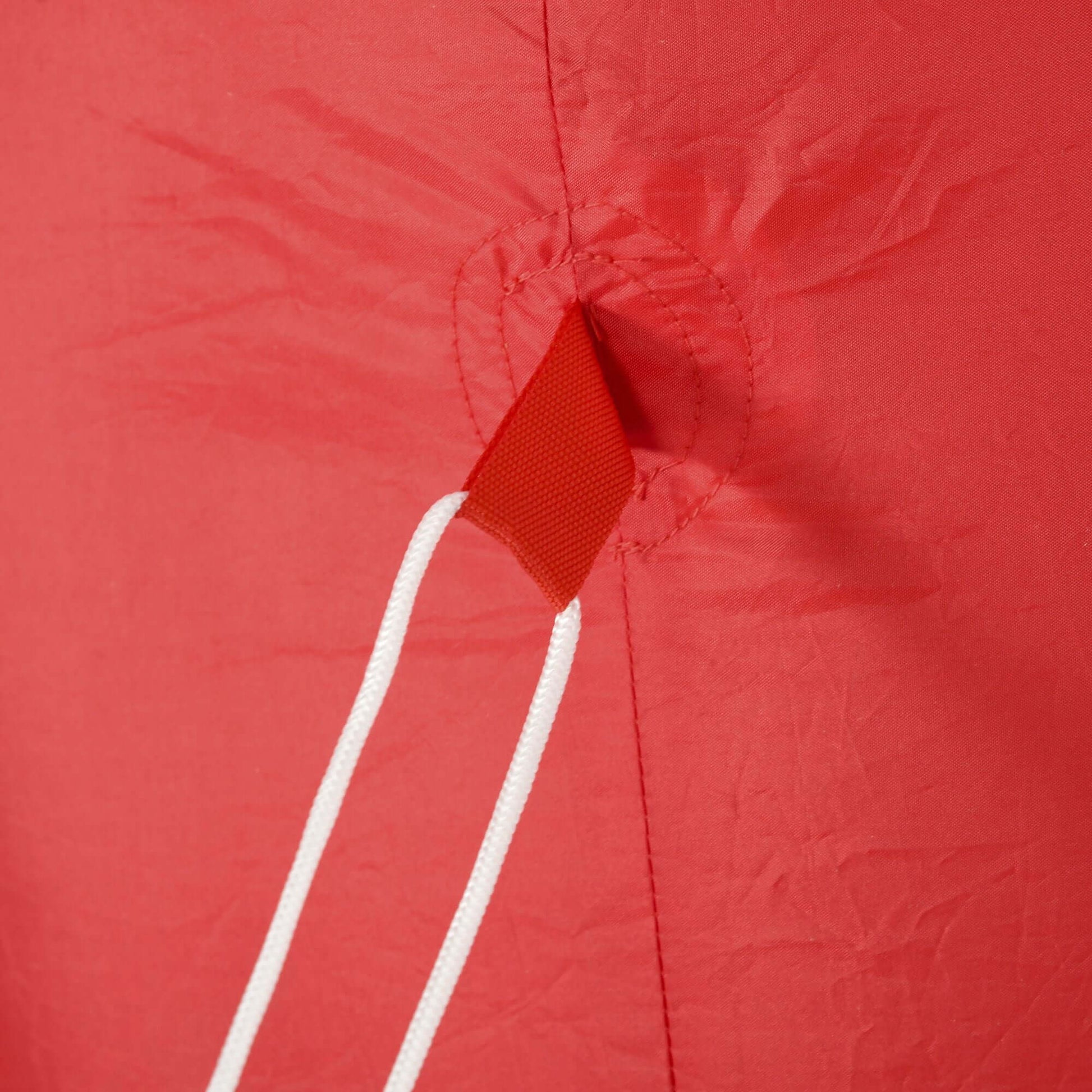 Close-up of the fabric and tether of the HOMCOM 8ft Christmas Inflatables Nutcracker