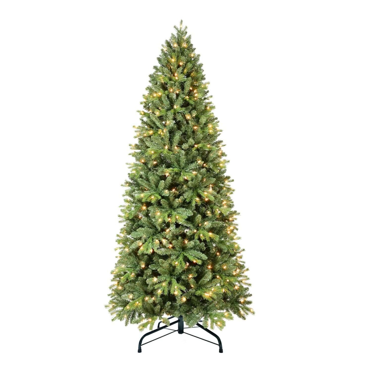 4FT Christmas Tree with LED Lights, green with 527 tips and warm glow, ideal holiday decor.