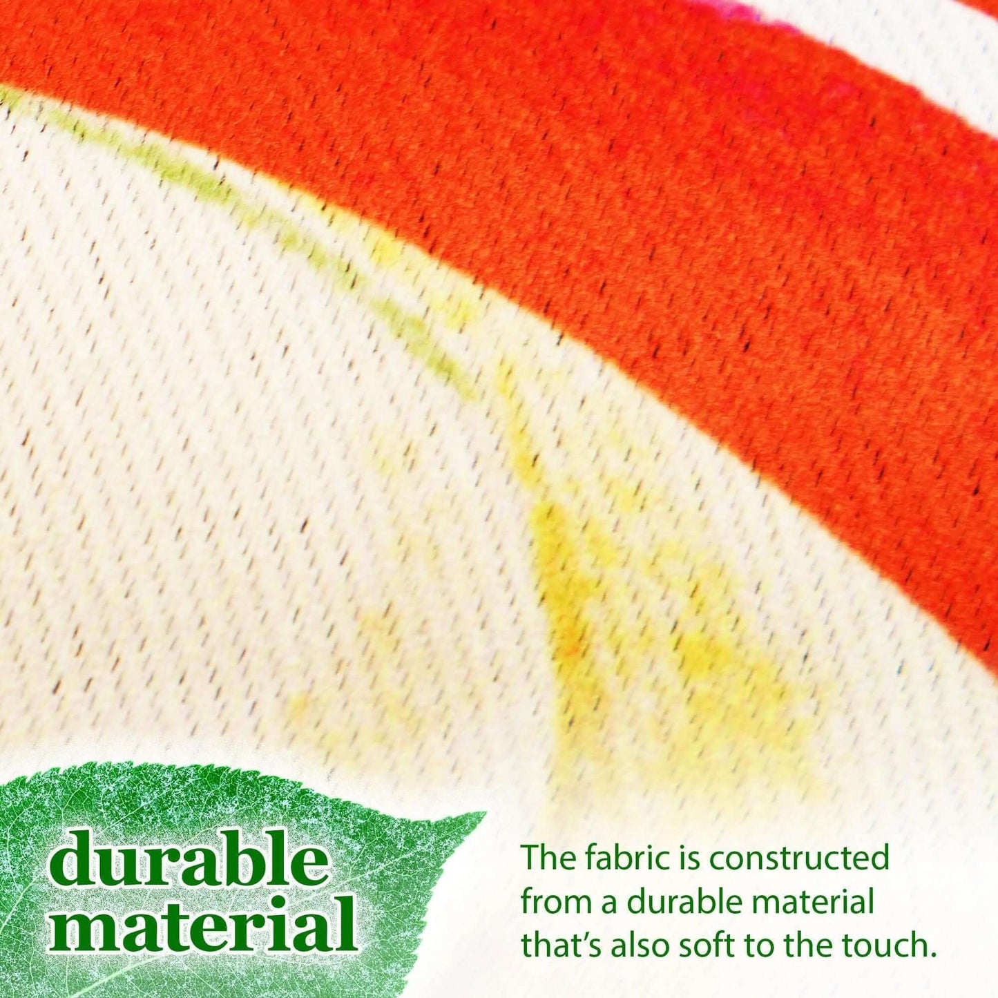 Close-up of fabric texture for Christmas Garden Flag, highlighting durable material for outdoor use.