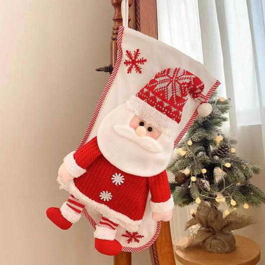 Christmas Stocking Decorations featuring Santa Claus design, perfect for festive home decor. Ideal for creating holiday cheer.