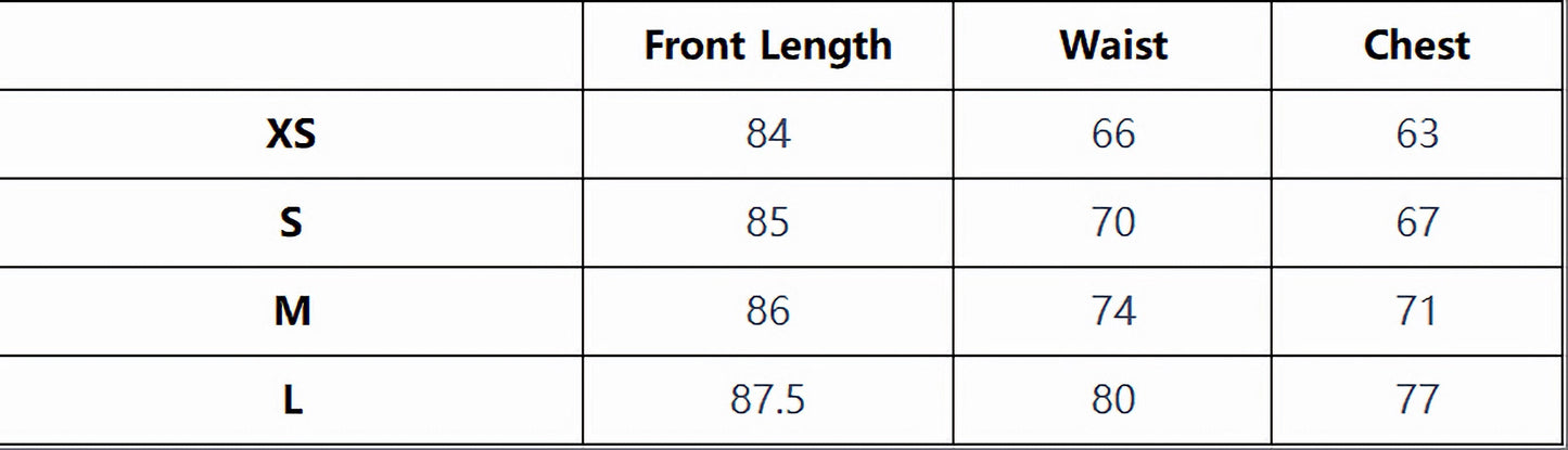 Size chart for Women's Striped Printed Casual Vacation With Halter Dress including XS, S, M, and L dimensions.