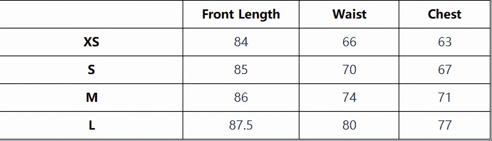 Size chart for Women's Striped Printed Casual Vacation With Halter Dress including XS, S, M, and L dimensions.