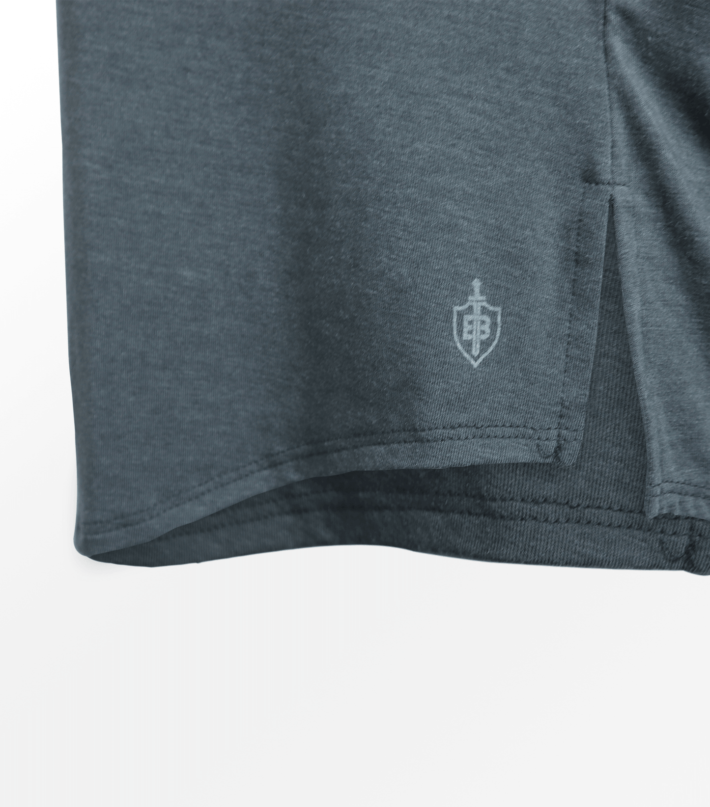 Eucalyptus Mesh Tee Stone folded view eco-conscious moisture-wicking fabric