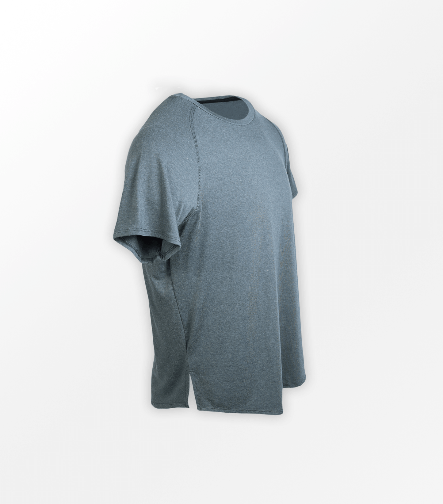 Eucalyptus Mesh Tee Stone front view sustainable eucalyptus mesh fabri