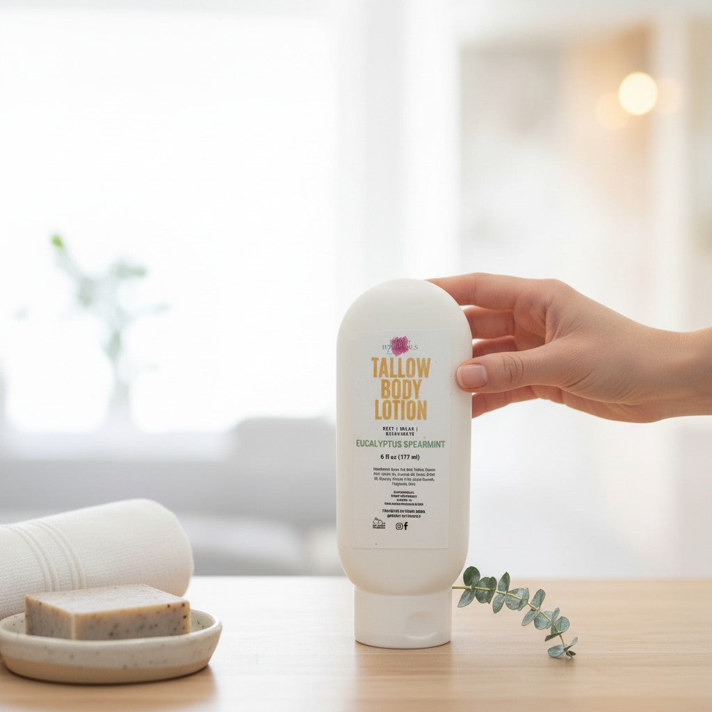Magnesium Tallow Lotion - Spearmint Eucalyptus | Cool Relief