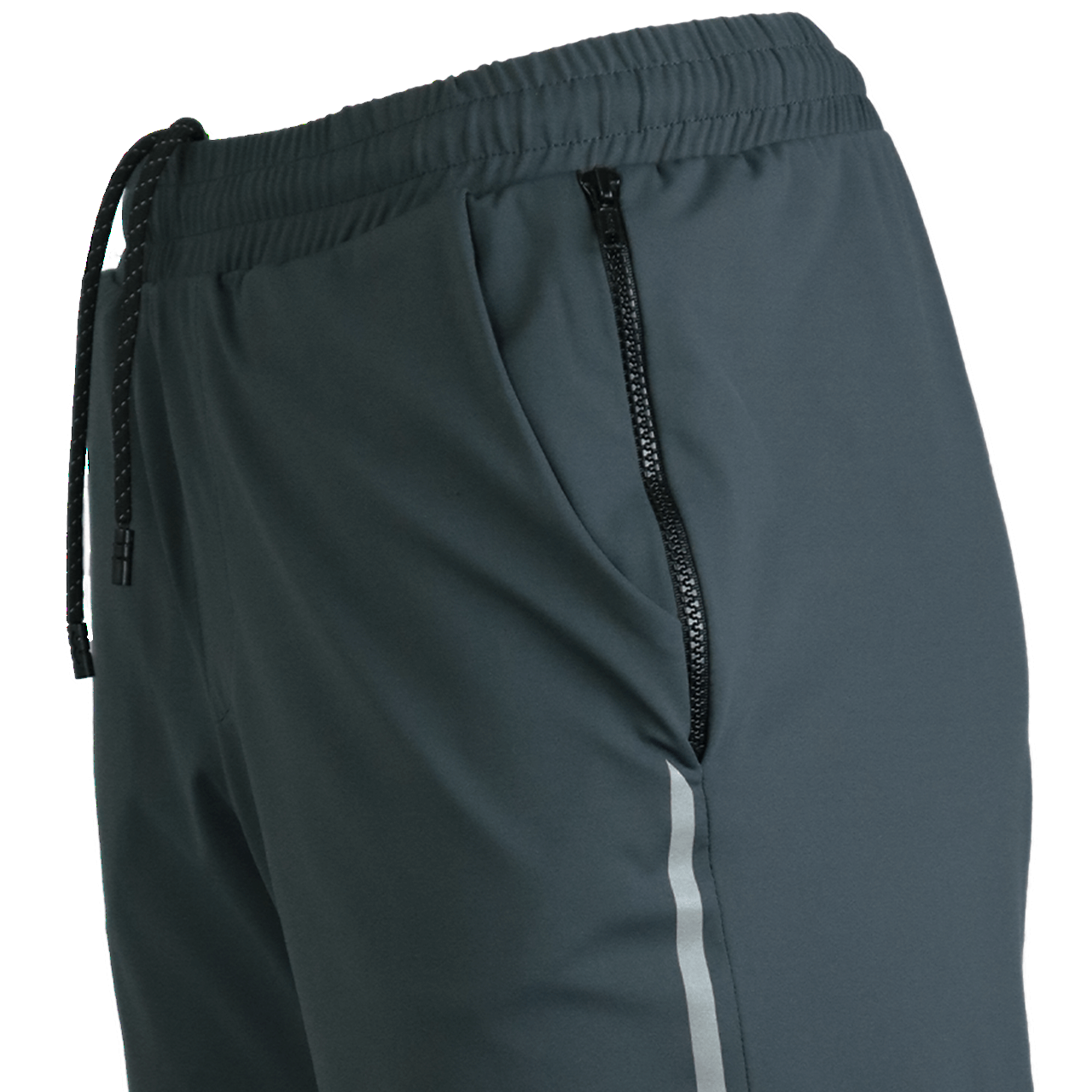  Dominate Training Shorts side view showing reflective detail and athletic cut
