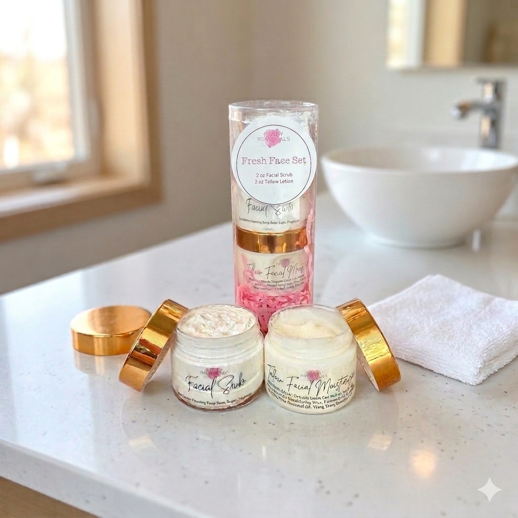 Fresh Face Gift Set – Tallow Lotion & Scrub for Healthy Skin