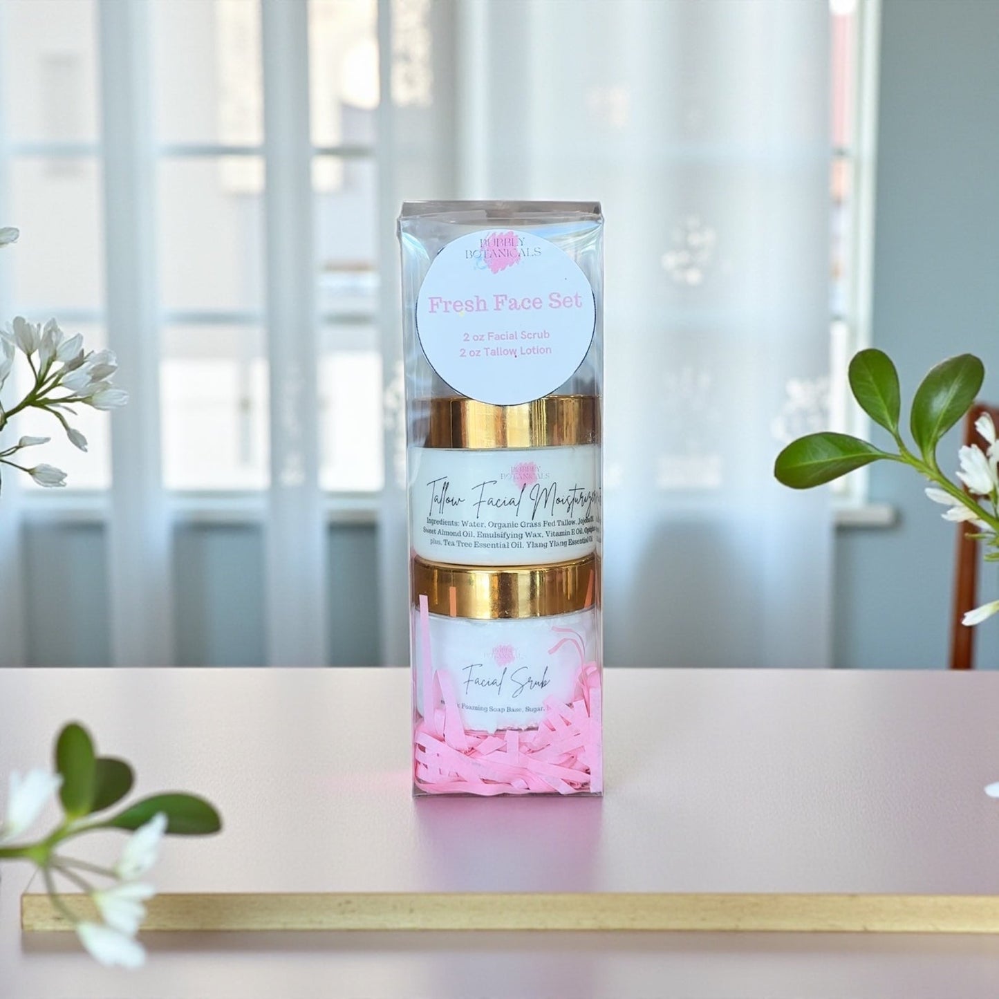 Fresh Face Gift Set – Tallow Lotion & Scrub for Healthy Skin