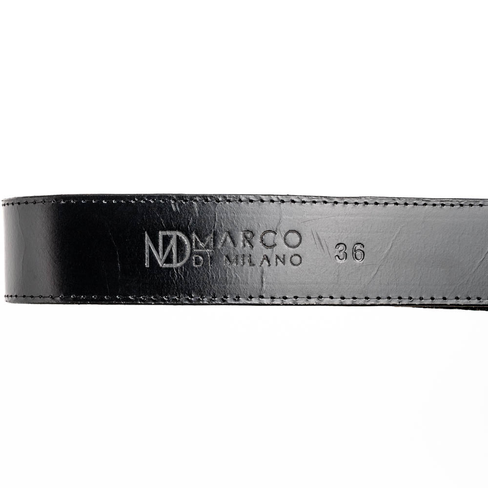 Georgia Belt Black, genuine stingray skin Western belt with diamond eye detail, showcasing premium craftsmanship and exotic style.
