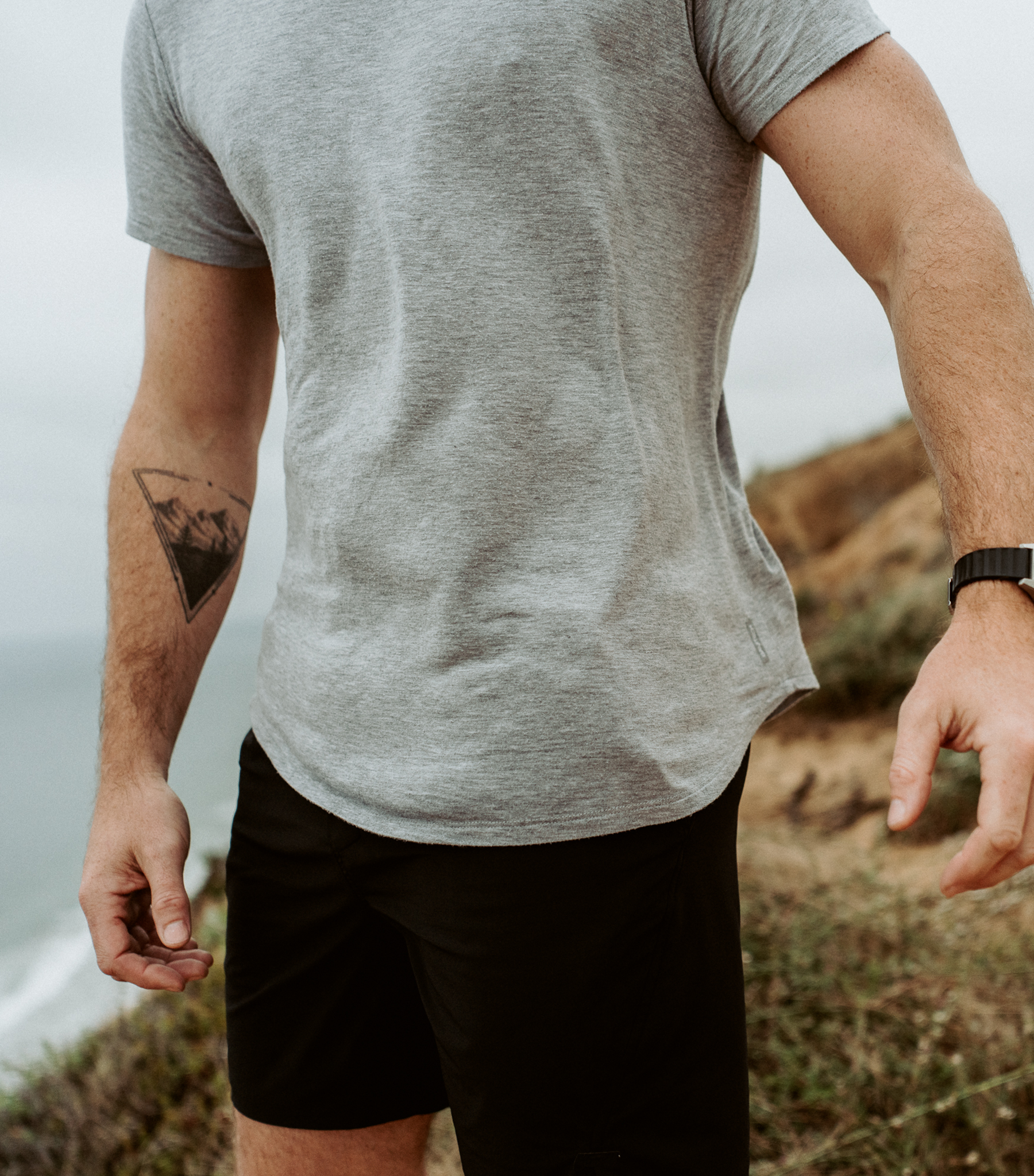 Bamboo Swift Curve-Hem T-Shirt