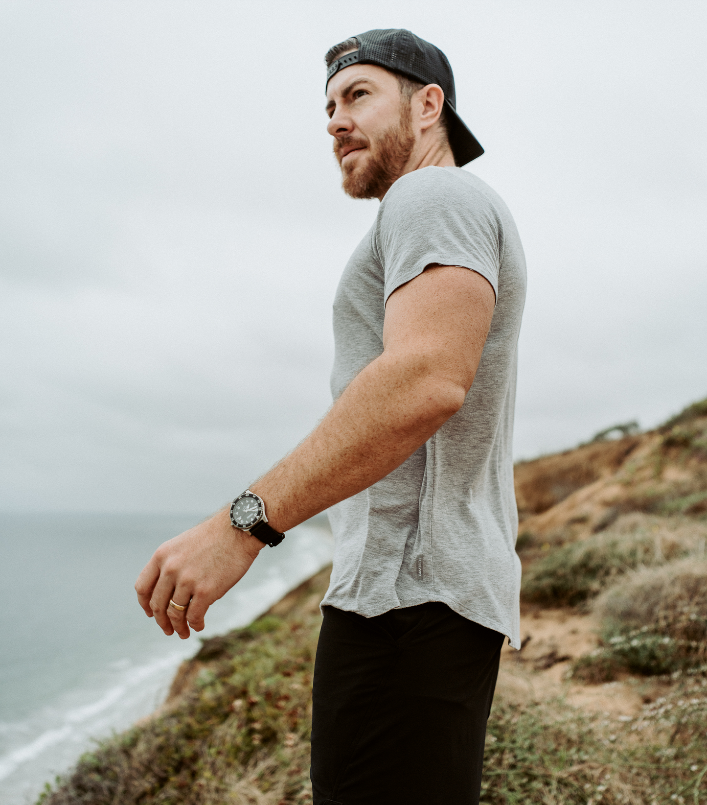 Bamboo Swift Curve-Hem T-Shirt