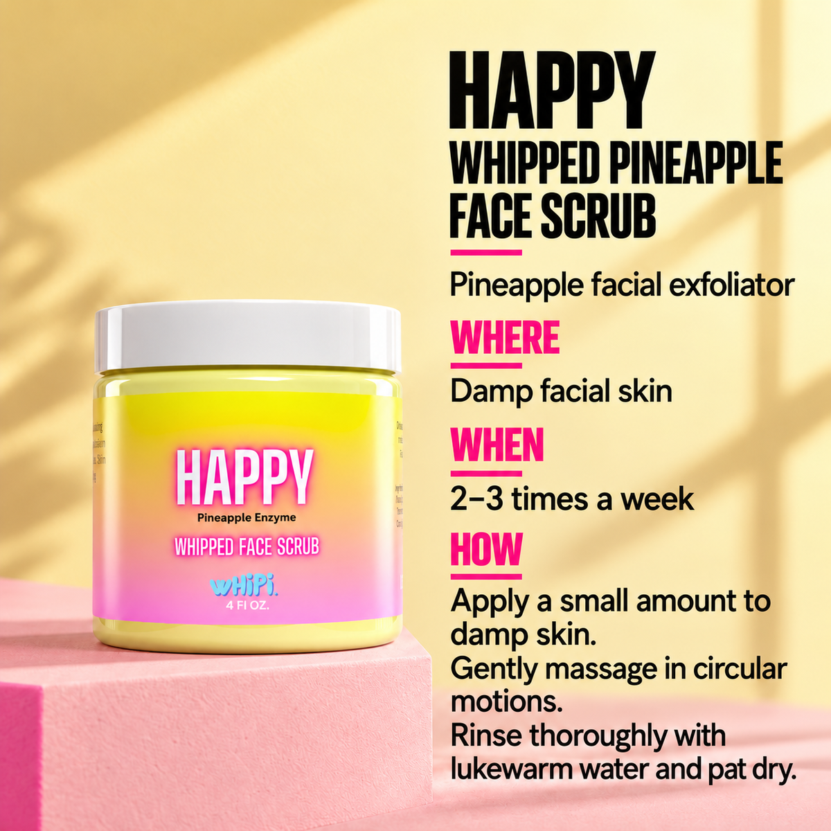 Happy Whipped Pineapple Face Scrub