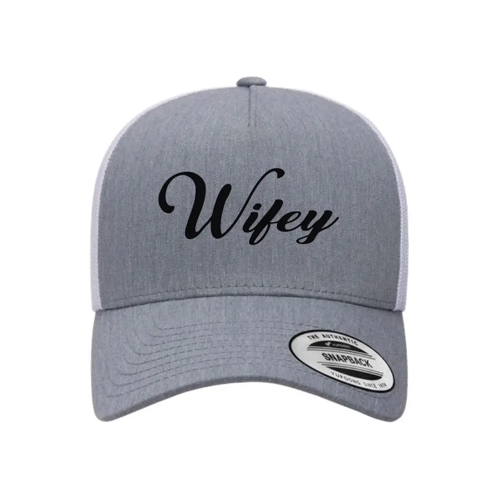 Embroidered Wifey Trucker Hat – Classic Mesh Cap for Wedding or Anniversary