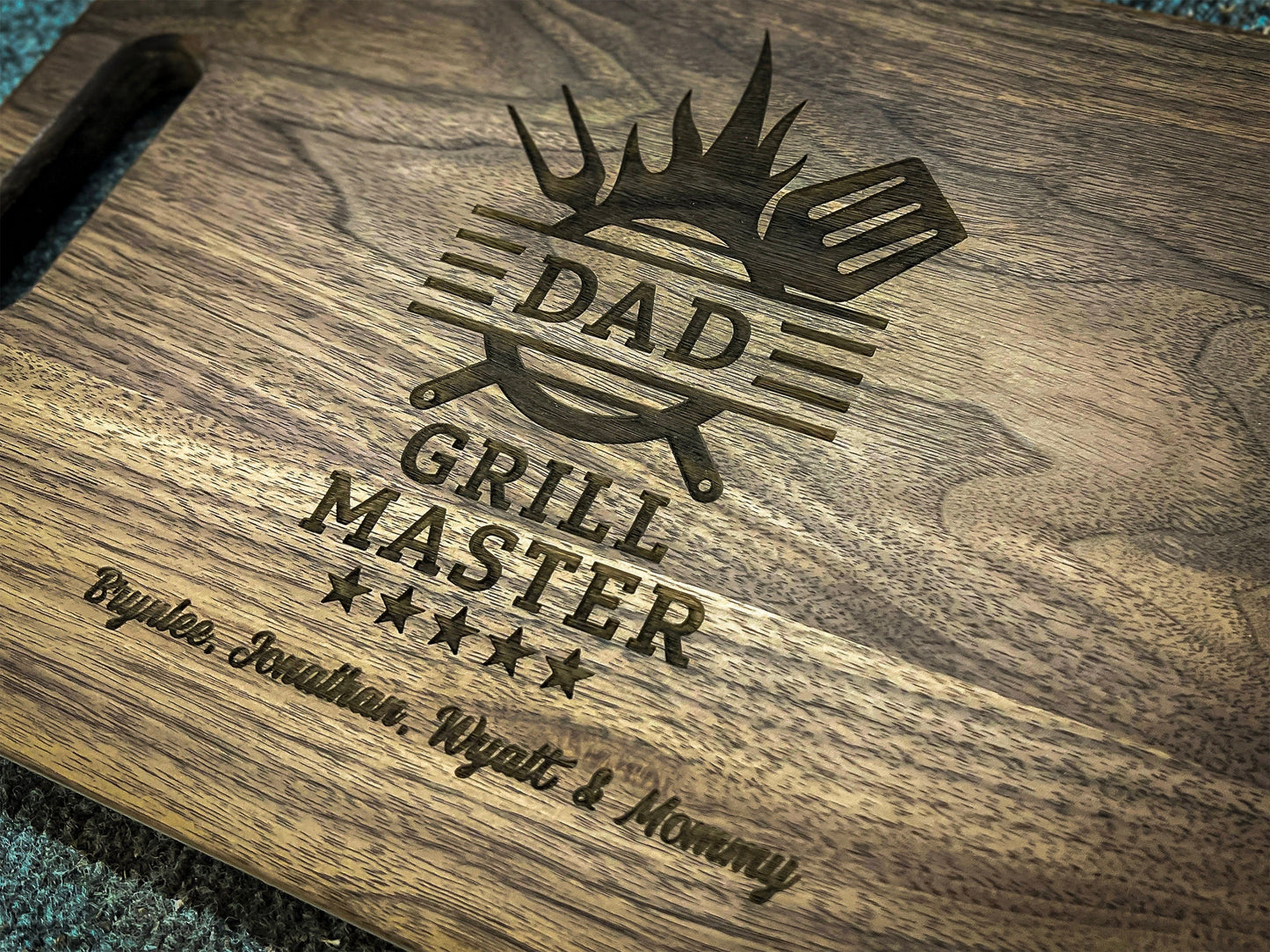 Gift For Dad Cutting Board, Personalized Gifts For Dad, Custom Grilling Gift For Dad, BBQ Gift For Dad, Custom Cutting Board - USA Made
