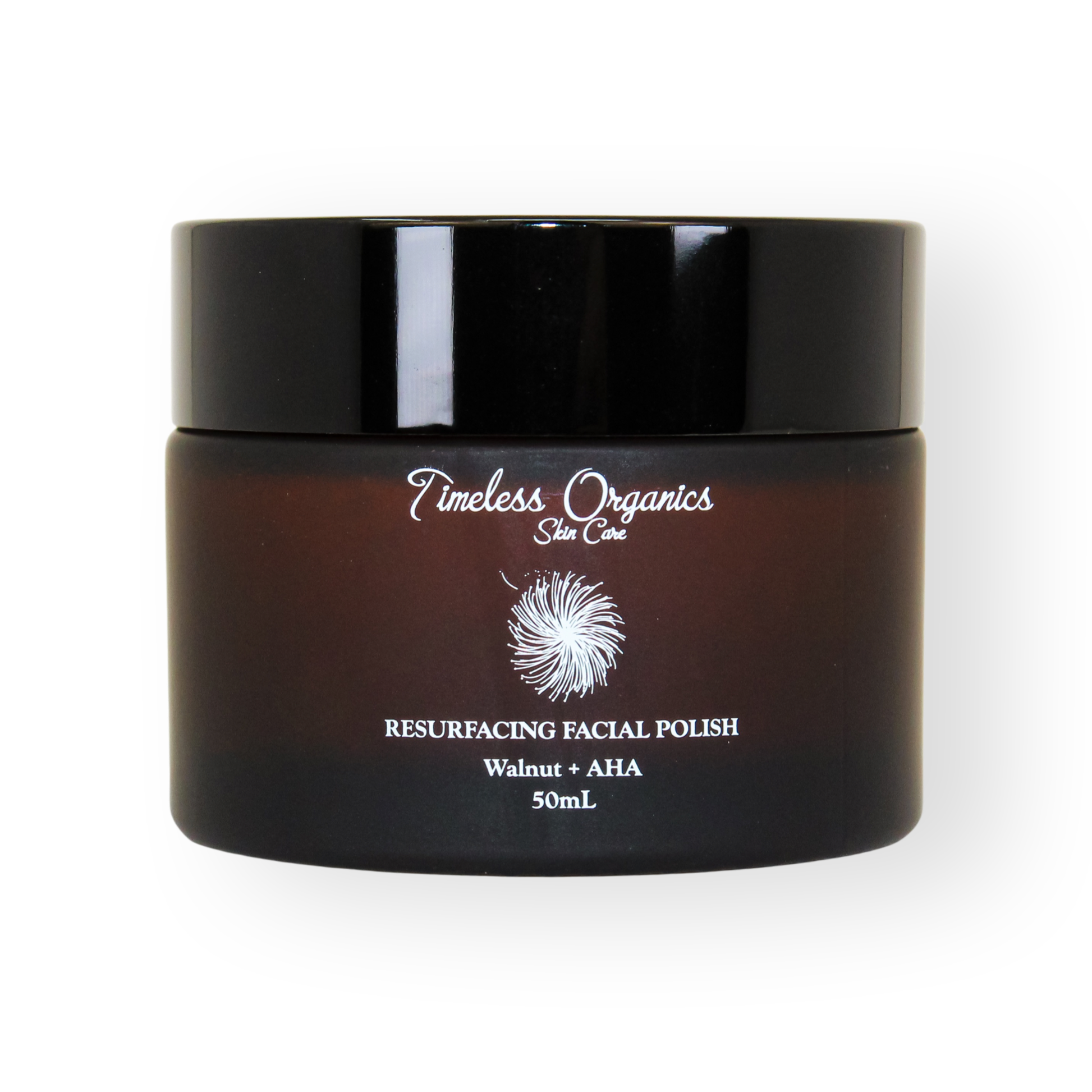 Resurfacing Facial Polish - Walnut + AHA in 50mL jar for smooth, radiant skin