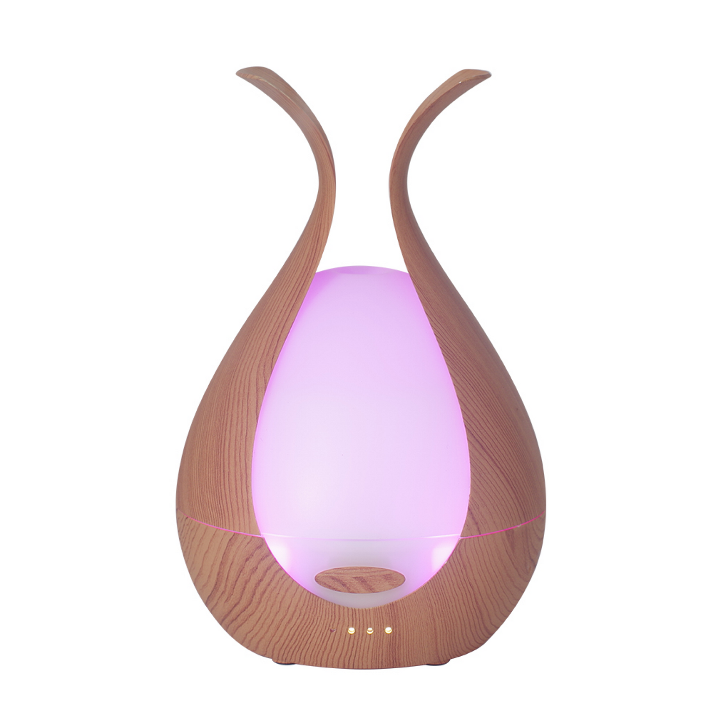 Timeless Diffuser with LED lights and wood finish, ideal for aromatherapy with 200mL water tank and customizable mist settings.