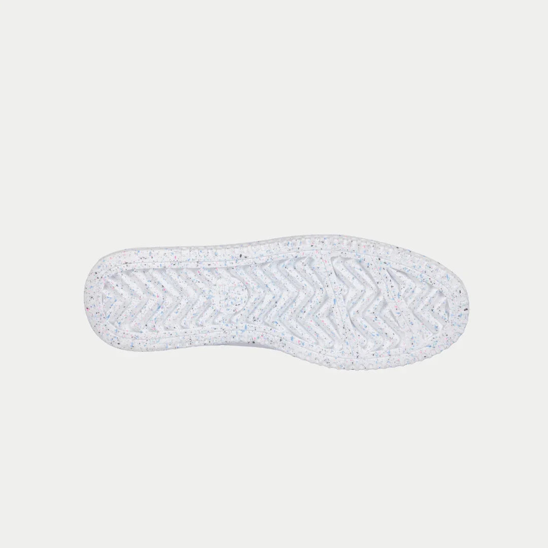 Sole of LA Gear Kids Flame Hightop | White x Pink x Blue sneaker