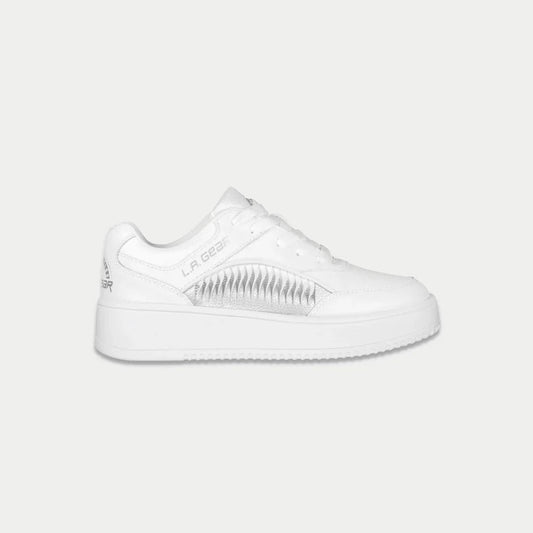 LA Gear Kids Flame Lowtop | White classic 90s-inspired sneaker