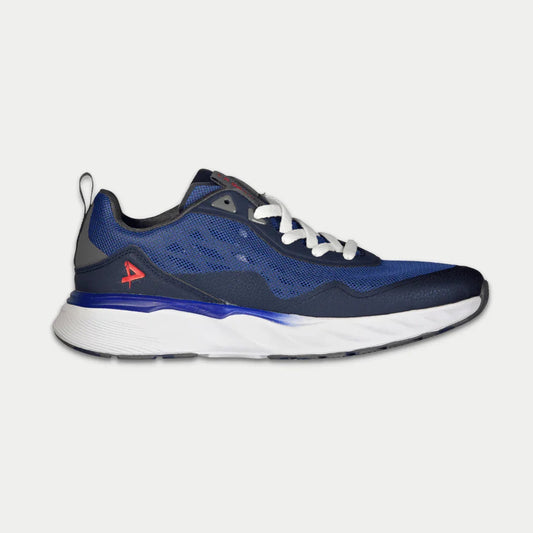 LA Gear Men's Highland Lowtop | Navy Blue sneaker showcasing breathable mesh and cushioned outsole for comfort.