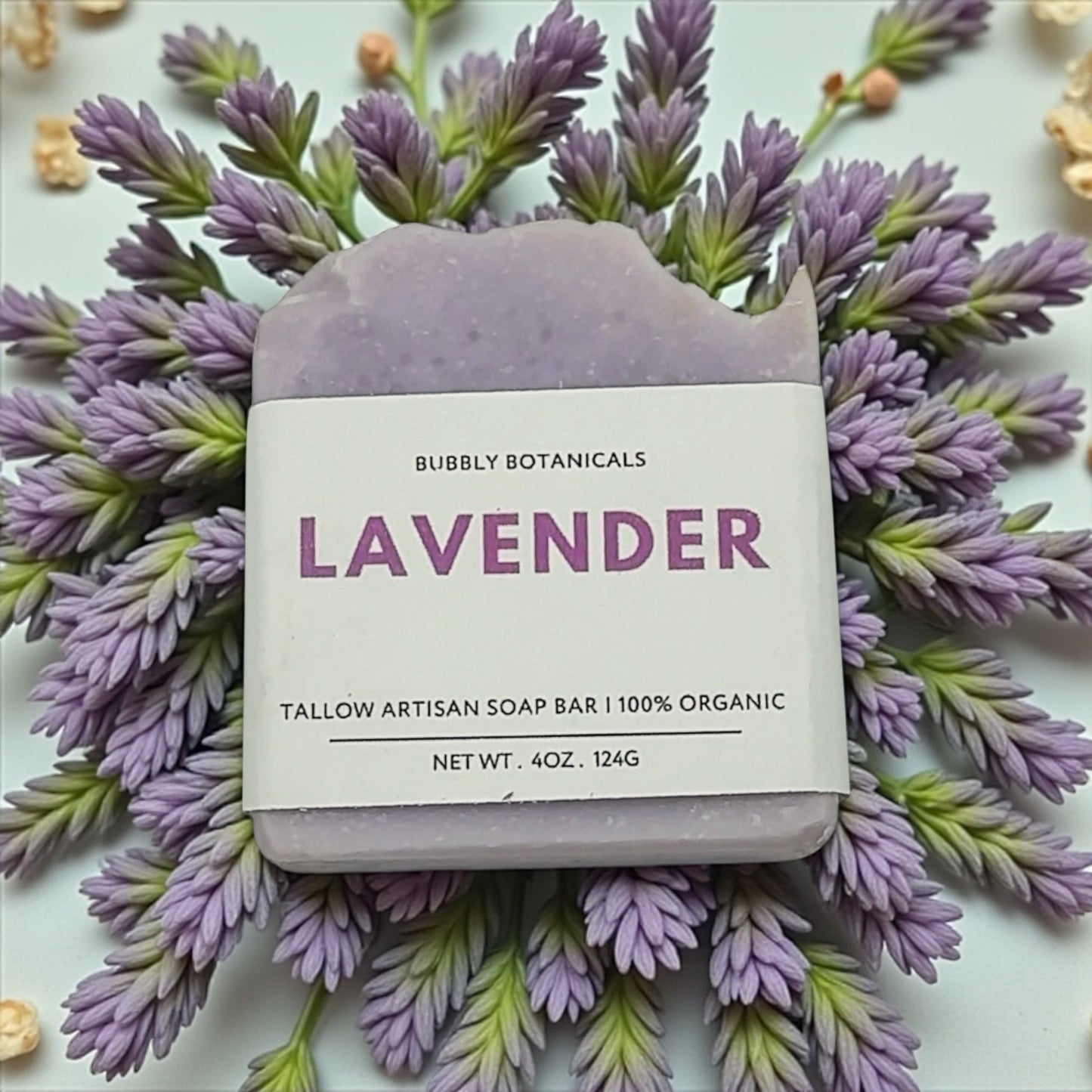 Handcrafted Tallow Soap - Lavender | Calming, Aromatherapy Scent