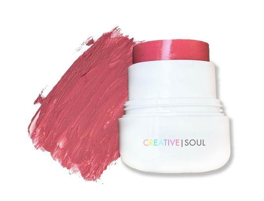 Killer Hue cream blush in Manic Mauve with satin-matte finish, blendable, vegan, cruelty-free, ideal for all skin types.