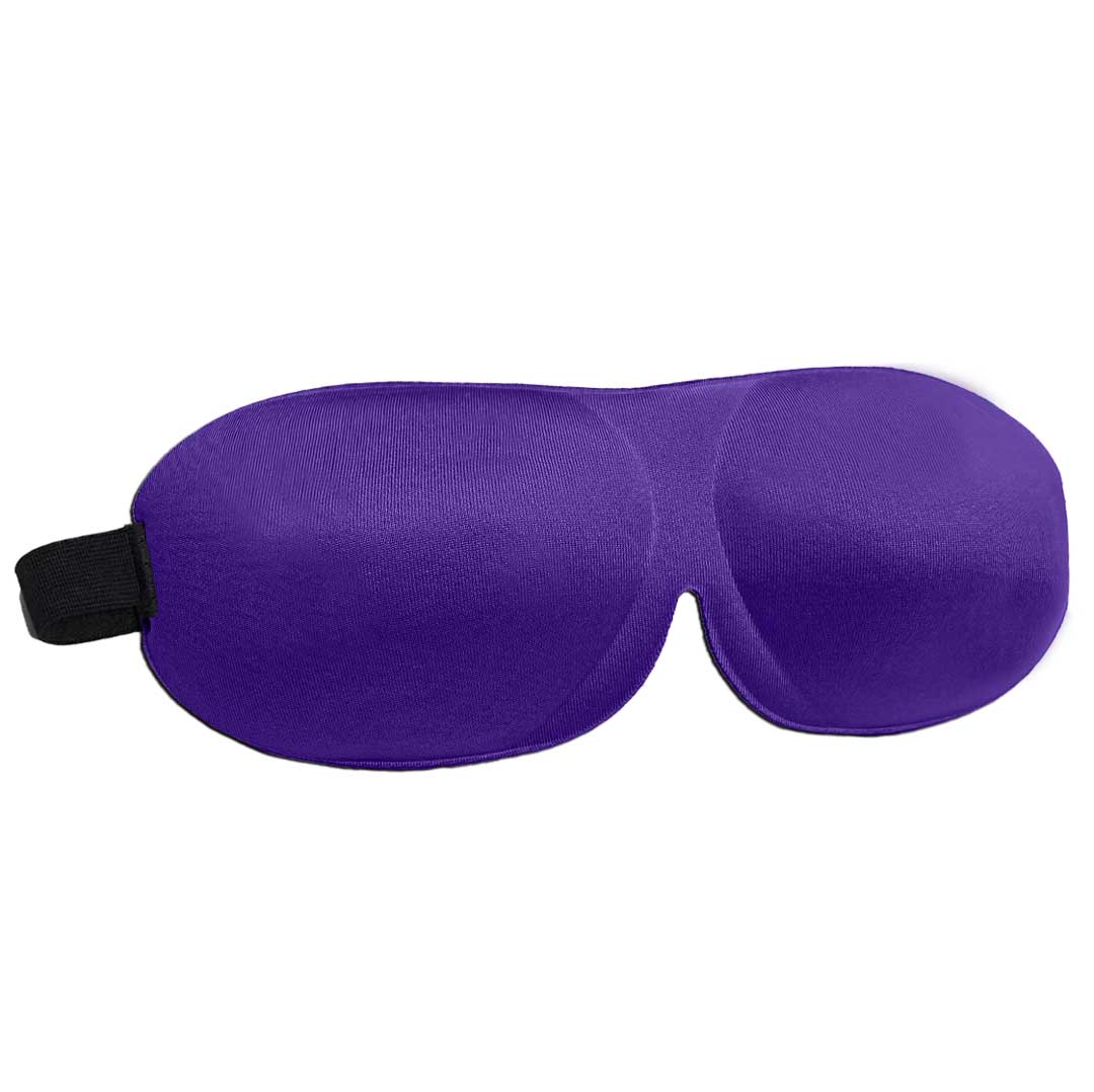 Beauty Sleep | Deep Domed Eye Mask in purple with adjustable strap