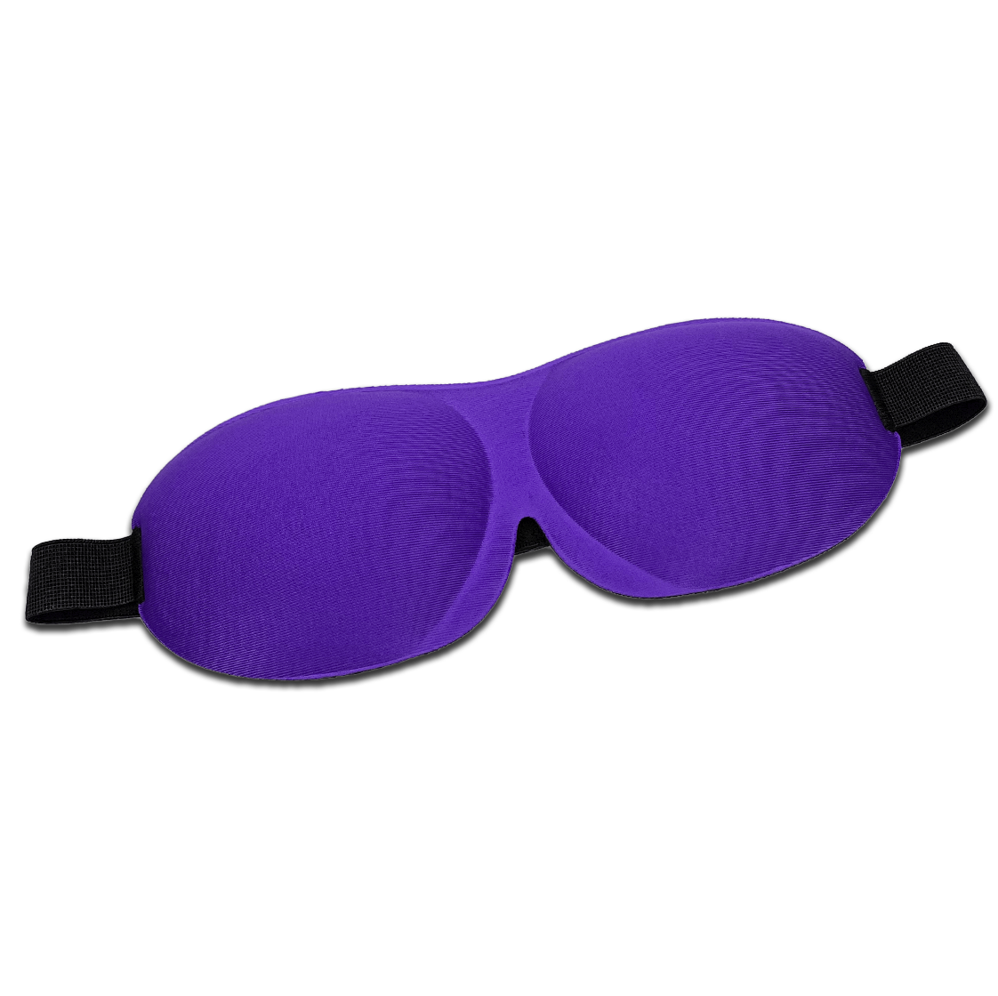 Beauty Sleep | Deep Domed Eye Mask in purple with adjustable velcro strap, designed to protect eyelash extensions during sleep.